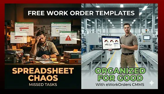 eWorkOrders's tweet image. $50B lost every year to unplanned downtime.

Not ready for a CMMS? We built 3 free work order templates — General, PM, and Emergency. Free forever.

Download 👉 eworkorders.com/.../free-work-…

Book a demo 👉 eworkorders.com/schedule-a-fre…

#MaintenanceManagement #CMMS #WorkOrder