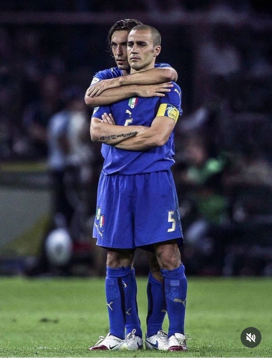 00sFootb4ll's tweet photo. Andrea Pirlo and Fabio Cannavaro at the 2006 World Cup final. https://t.co/blhv9LtpL1