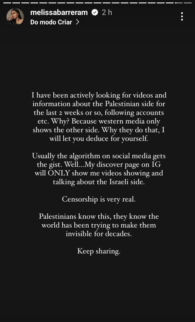 Estas palabras fueron el motivo por el que echaron a Melissa Barrera de Scream 7. Totalmente absurdo, pero desgraciadamente vivimos en un mundo de putos ricos de mierda a los que les importa más el dinero que los derechos humanos.