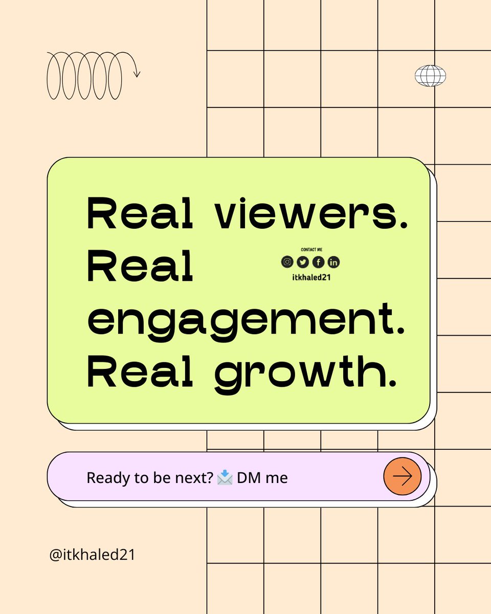 itkhaled21's tweet photo. Real viewers. Real engagement. Real growth.
Ready to be next? 📩 DM me.
#YouTubePromotion #YouTubeGrowth #YouTubeMarketing #GrowOnYouTube #YouTubeAds #ContentCreators #khaledbdj https://t.co/EZW6QFlOsx