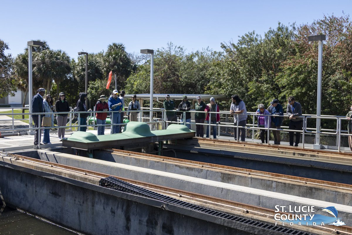 StLucieGOV's tweet image. Members of St. Lucie Water Champions toured a wastewater plant, learning how treated water supports irrigation and more! Join us! oxboweco.com #StLucieCounty #ERD #Utilities
