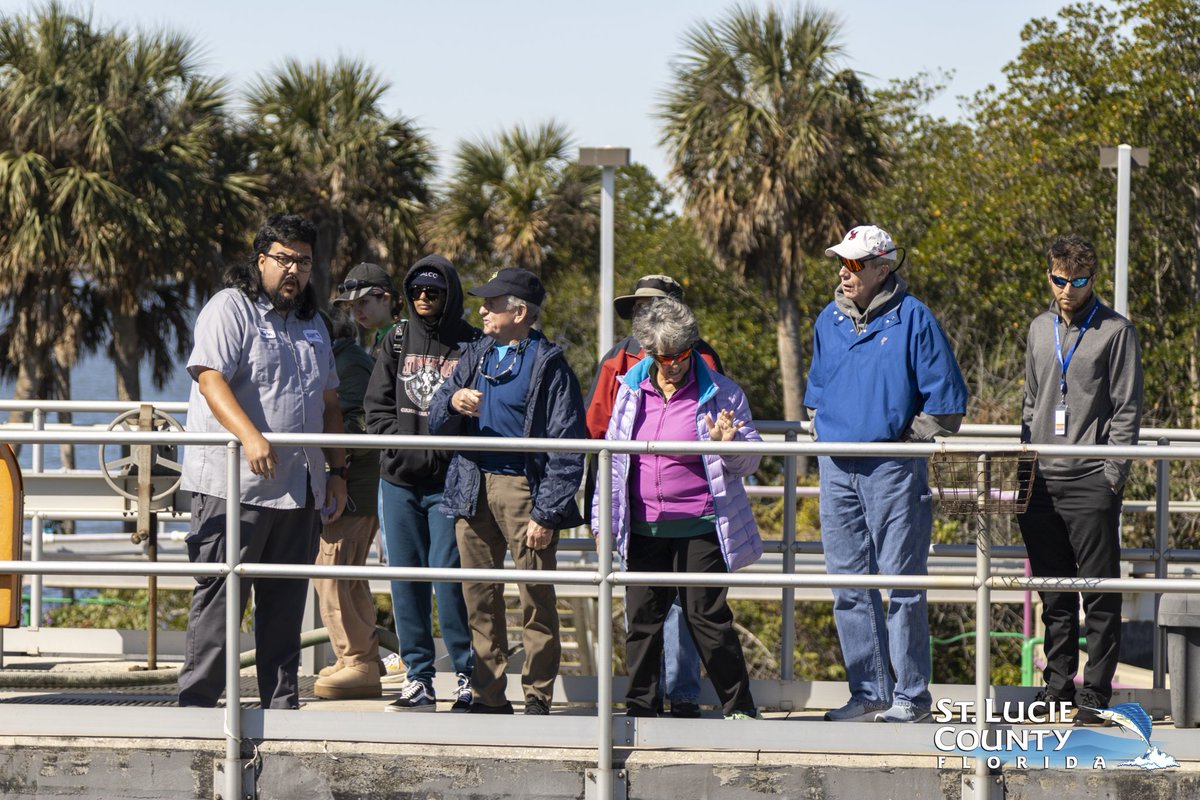 StLucieGOV's tweet image. Members of St. Lucie Water Champions toured a wastewater plant, learning how treated water supports irrigation and more! Join us! oxboweco.com #StLucieCounty #ERD #Utilities