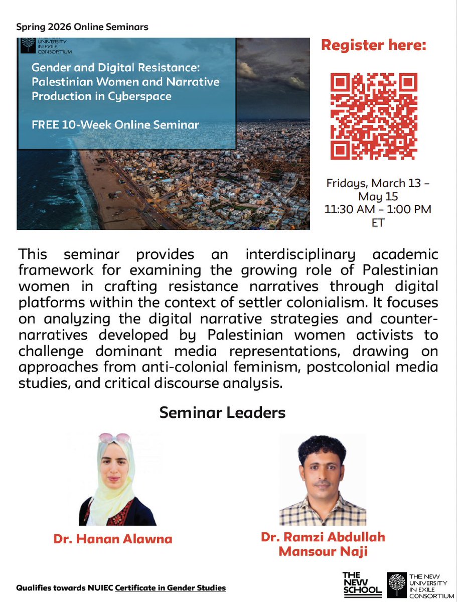 New University in Exile Consortium tweet media