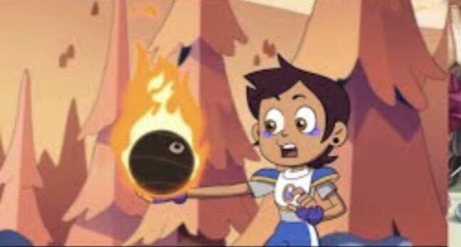 Pr0fessorB1ble_'s tweet photo. I always thought Luz getting the fireball glyph in a random sports game was so weird and random, but knowing it was the Titan watching her and deciding to give it to her makes it so much better. He frl wanted Boscha to lose the game LMFAOO ik he was watching w his eyes rollin😭😭 https://t.co/Jclt9F1kSY