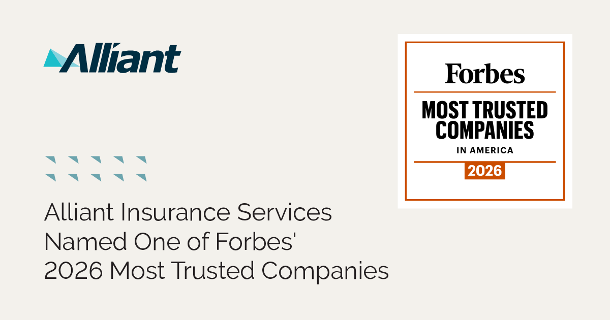 AlliantIns's tweet photo. #AlliantInsurance is honored to be recognized by Forbes as one of America’s Most Trusted Companies [https://t.co/0k13ufVYvs]. This honor reflects our commitment to operating at the highest standards of performance, transparency, and ethical business practices. https://t.co/qreNW6xs5N