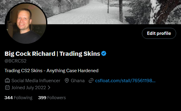 Big Cock Richard | Trading Skins tweet media