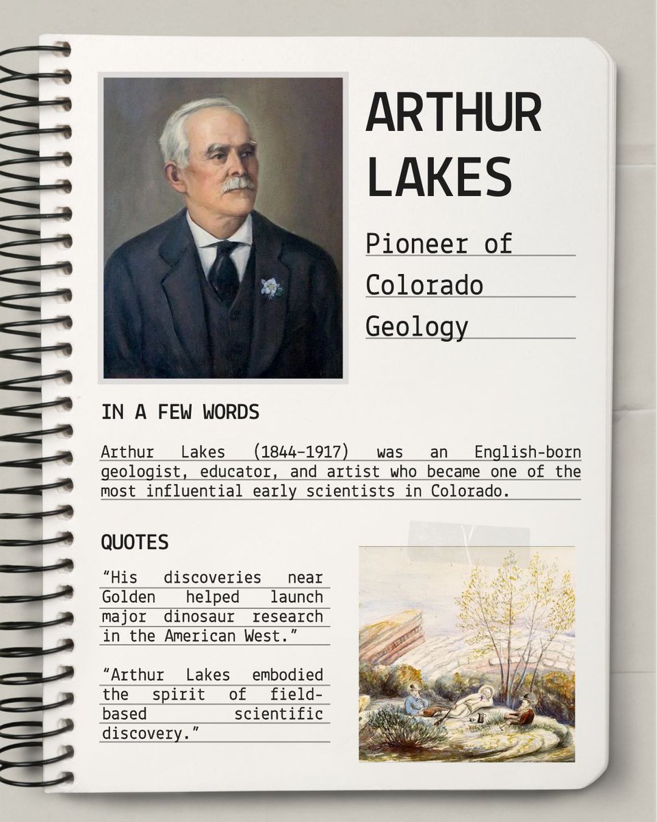 ArthurLakesLib's tweet photo. Ever wondered who the library is named after? 👀
Meet Arthur Lakes:  the geologist who helped put Golden on the fossil map. https://t.co/6qZi89T4dy