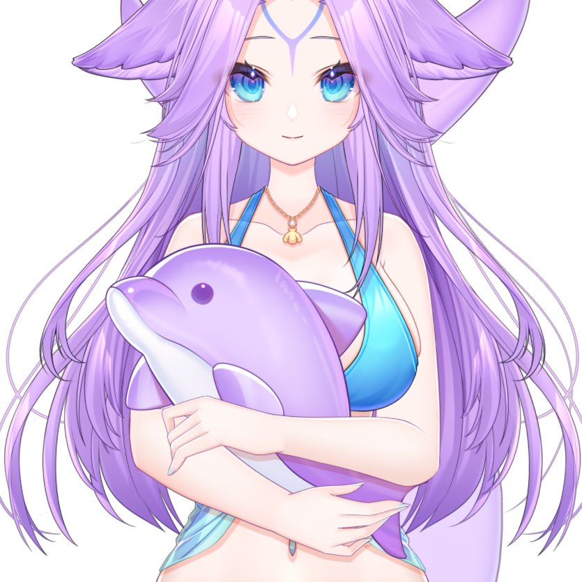 Echophin's tweet photo. Did you know that my dolphin plushie was blue at first? :3 🐬💜 https://t.co/5aDASQdhWX