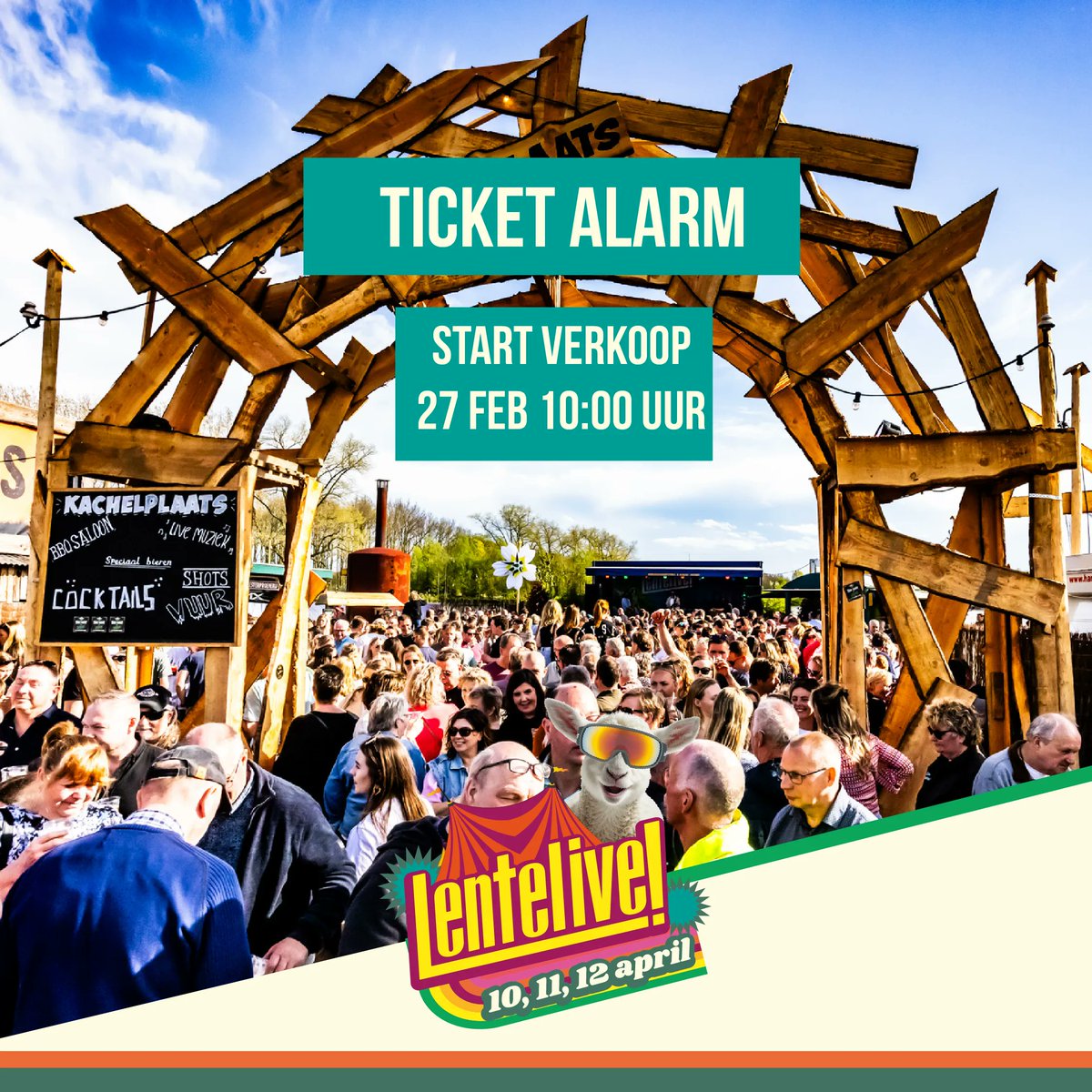 LenteLive's tweet photo. Jaa vrijdag 27 februari om 10:00 uur start de ticketverkoop! Drie dagen feest! Drie podia,  speciaalbieren, cocktails, livemuziek, SpatlappenRace én TalentenLive! Hoe wat waar?
Check: https://t.co/D0FkuyoUhZ https://t.co/3AegX94fto