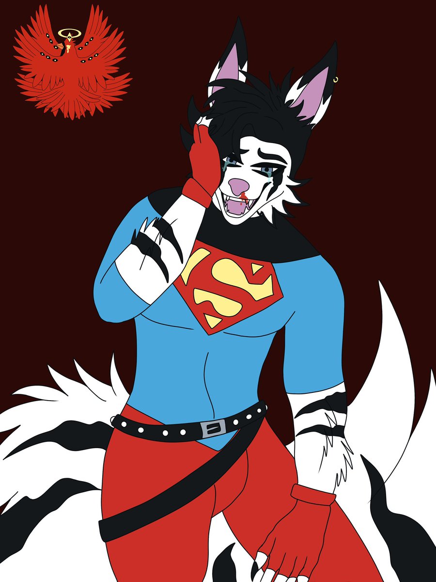 cryingcardinal's tweet image. #Connerkent #superboy #KonEl #furryarwork #furry #art #furrydrawing