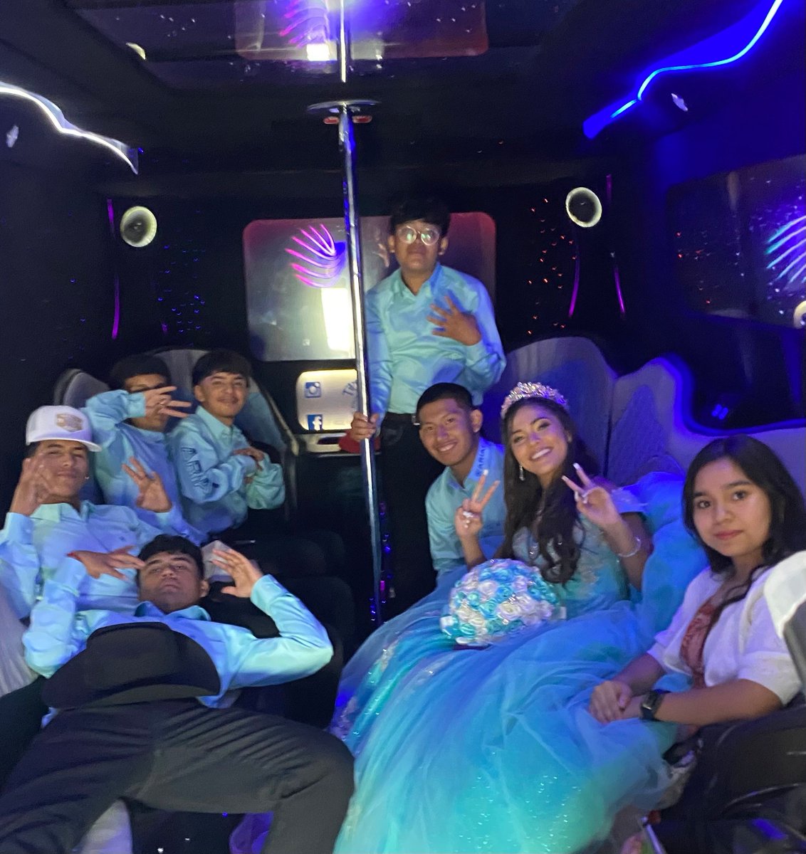 TipsyTransit's tweet image. Quinceanera’s are the best !!! Another group choosing memories over stress 🎉 That’s what we love to see. #TipsyTransit #PartyBusMoments #SafeAndFun #CustomerLove