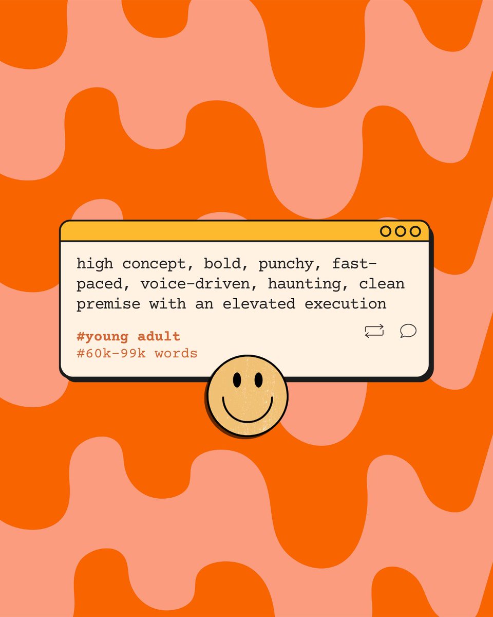 _ashleedani's tweet image. #MSWL round three! 🧡
I'm currently closed to #YA, but if your project matches these vibes or can comp to one of these books, send me a DM.