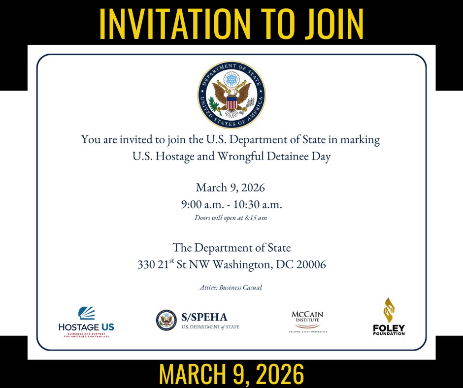 James W. Foley Legacy Foundation tweet media