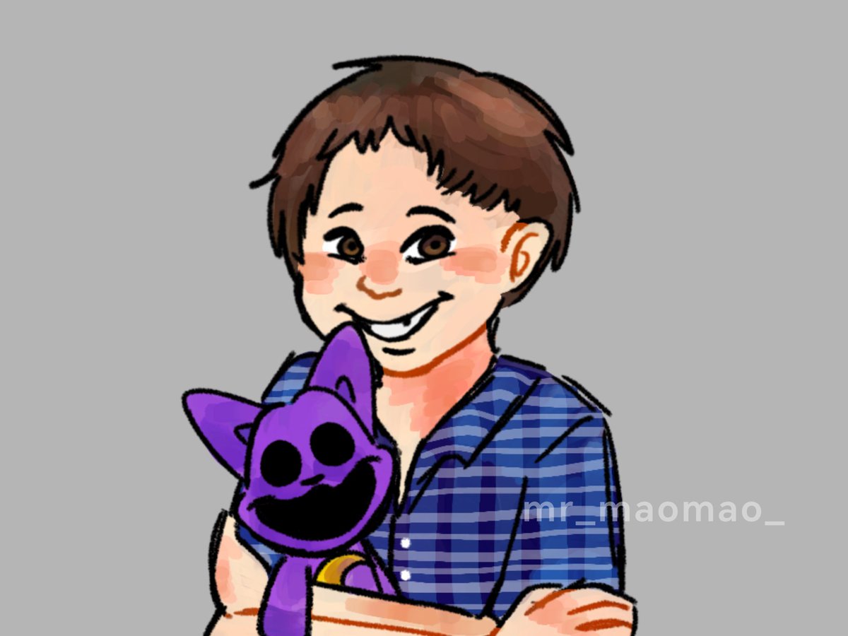 Little sketch of Theodore Grambell
👀👀
I'm getting better at drawing humans!! 

#PoppyPlaytime #catnap #theodoregrambell #myart