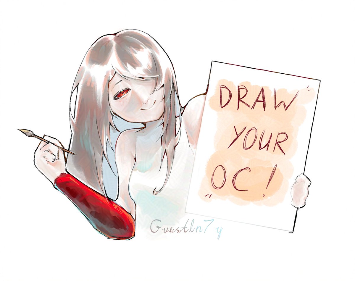 GUesTLN7y's tweet photo. Hii, Drop your oc's below! Like (repost is 𝙧𝙚𝙖𝙡𝙡𝙮 appreciated) and i will draw them ₍₍⚞(˶ˆᗜˆ˵)⚟⁾⁾

#artraffle #smallartist https://t.co/BfEd4UtLAu