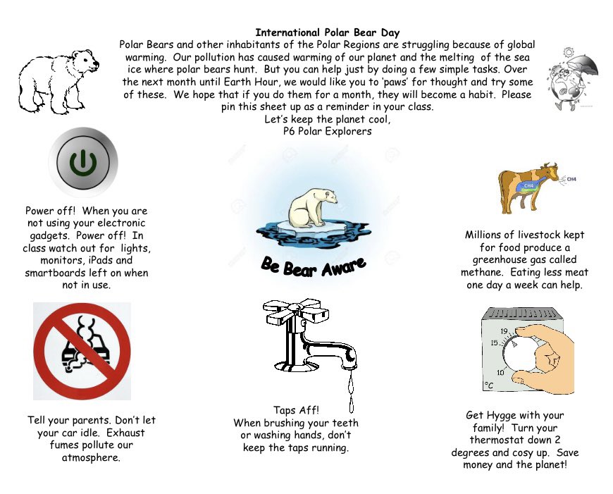 SunnysidePri's tweet photo. 🐻❄️ Our P6 Polar Explorers are running our annual #InternationalPolarBearDay event tomorrow! 🐻❄️
Please remember to wear white and enjoy some #BearAware activities tomorrow! 🐻❄️ #PolarBearDay @PCsunnyside https://t.co/a1iLN1Emyu