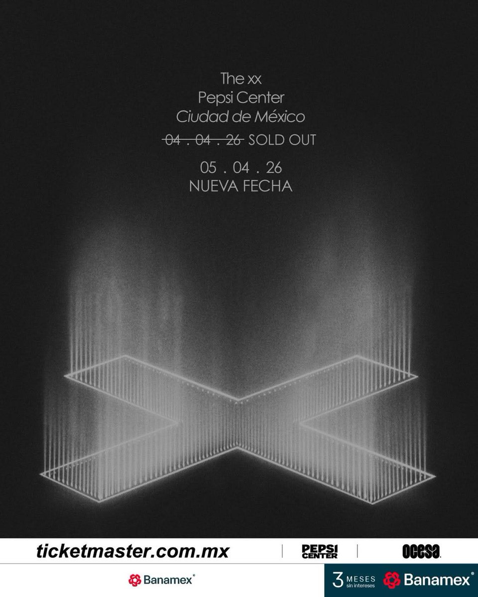Se abre una segunda fecha para <a href="/The_xx/">The xx</a> el 5 de abril tras agotarse la primera, los boletos ya están disponibles