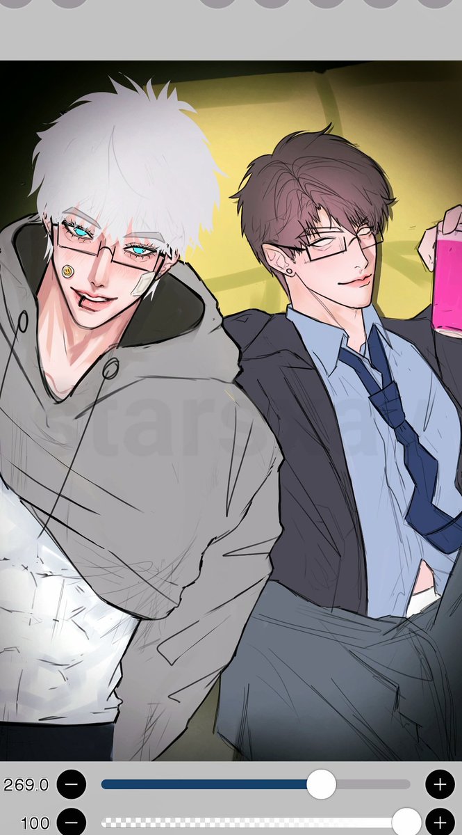 starsxav's tweet photo. Last WIP, will post nerdleb x nerdjo tomorrow anyone wanna be tagged, leave ur @ in the replies ^^
#nerdleb #fratjo #Caleb #Gojo #LoveandDeepspace #JJK #GojoSatoru #恋与深空 #夏以昼 https://t.co/dkTe8x9uGb