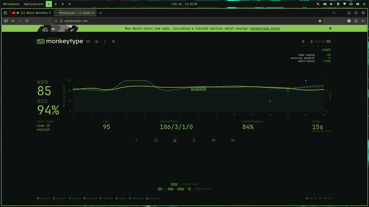 [COSMIC] rice number 3. COSMIC has auto Firefox theming now??? WHAAAT ...
