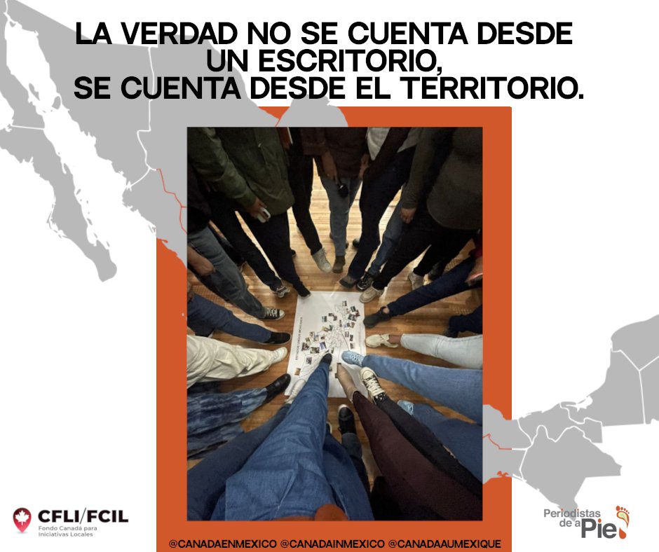 Un grupo de mujeres periodistas mexicanas han iniciado un proceso de capacitación para cubrir una de las realidades más complejas de nuestro país: el desplazamiento forzado interno.

#NarrarDesdeElTerritorio

Iniciativa apoyada por el Fondo Canadá para Iniciativas Locales
