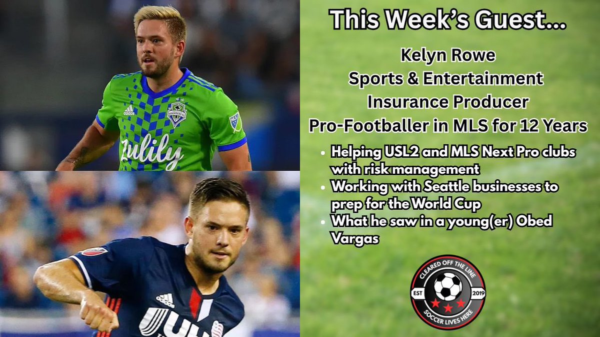 COTLpod's tweet photo. Starting pro soccer clubs requires safe environments for players and standards have to be that of a professional team.

That's what retired #Sounders and #NERevs player Kelyn Rowe (@Krowe210) specializes in these days.

He offers insight into how that process happens &amp; much more. https://t.co/9ZhKl6m8ns