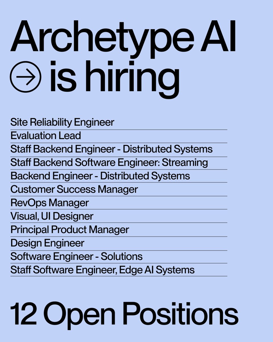 Archetype AI tweet media