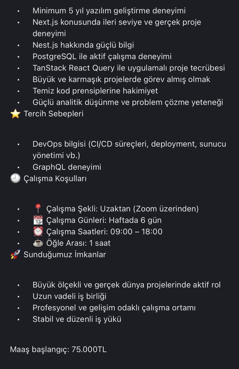 Gokcan26's tweet photo. 5 yıl deneyim diyor, cumartesi çalışma diyor, çalışma şekli zoom üzerinden diyor, 75k diyor fkfkdkdkd pazar günü gelip kahvaltınızı da hazırlayalım mı abiii https://t.co/JQFulPkH88