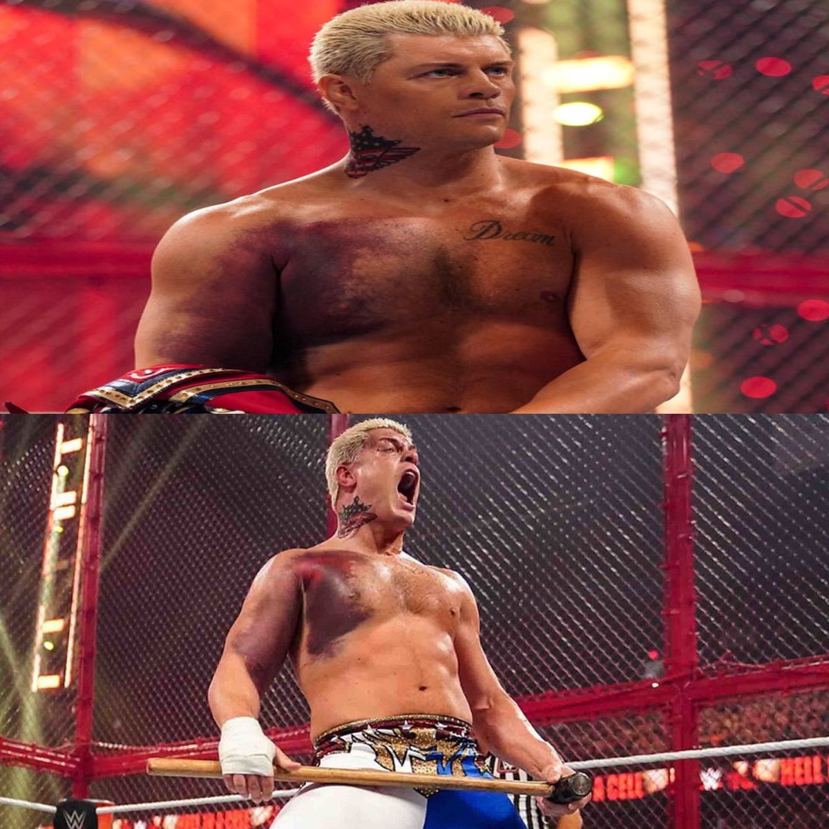 Rememberable Cody is asked by the torn pec he had going up against Seth Rollins in a ...