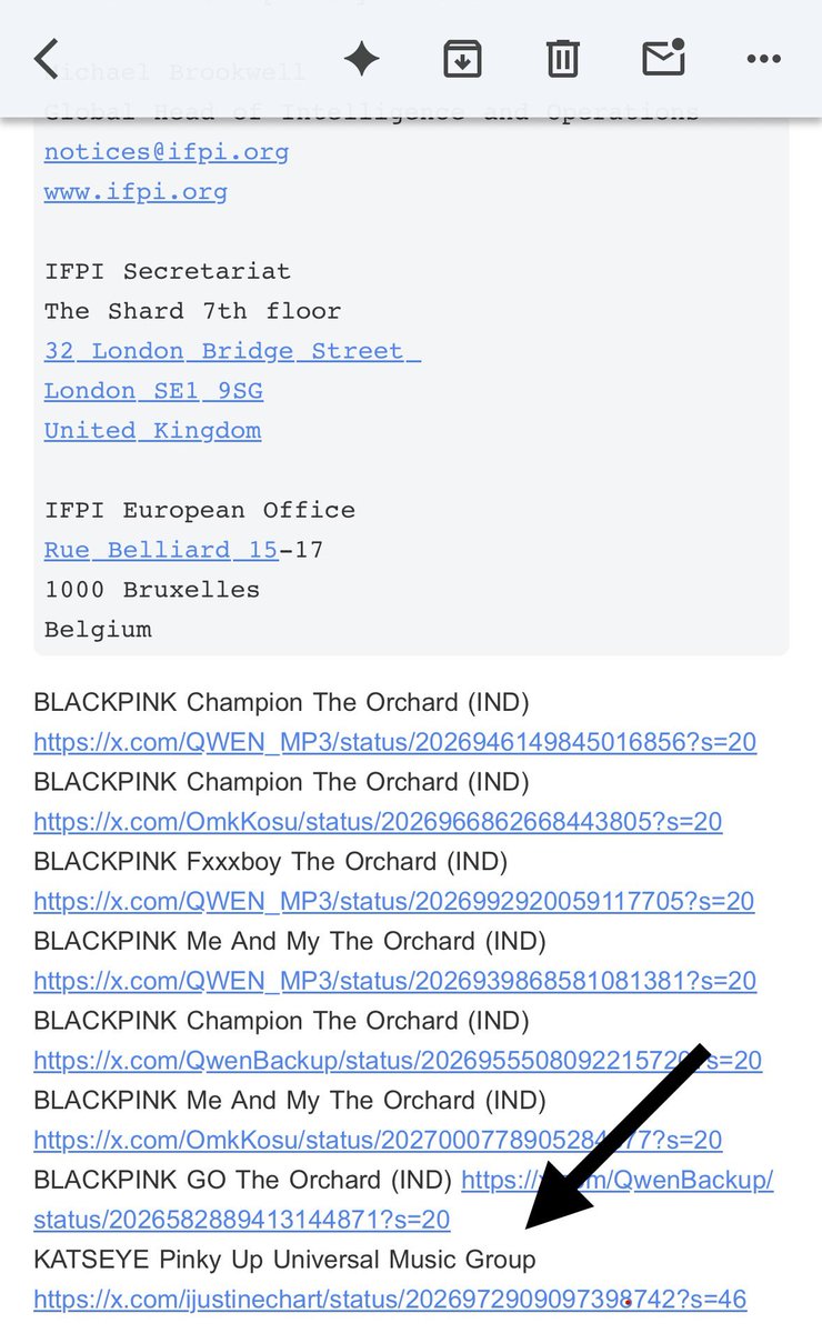 iJustineChart's tweet photo. @gnarliezz @rocnationext UMG’s legal team copyrighted mines and flagged it as a katseye song lol https://t.co/U9Ux1oPGmh