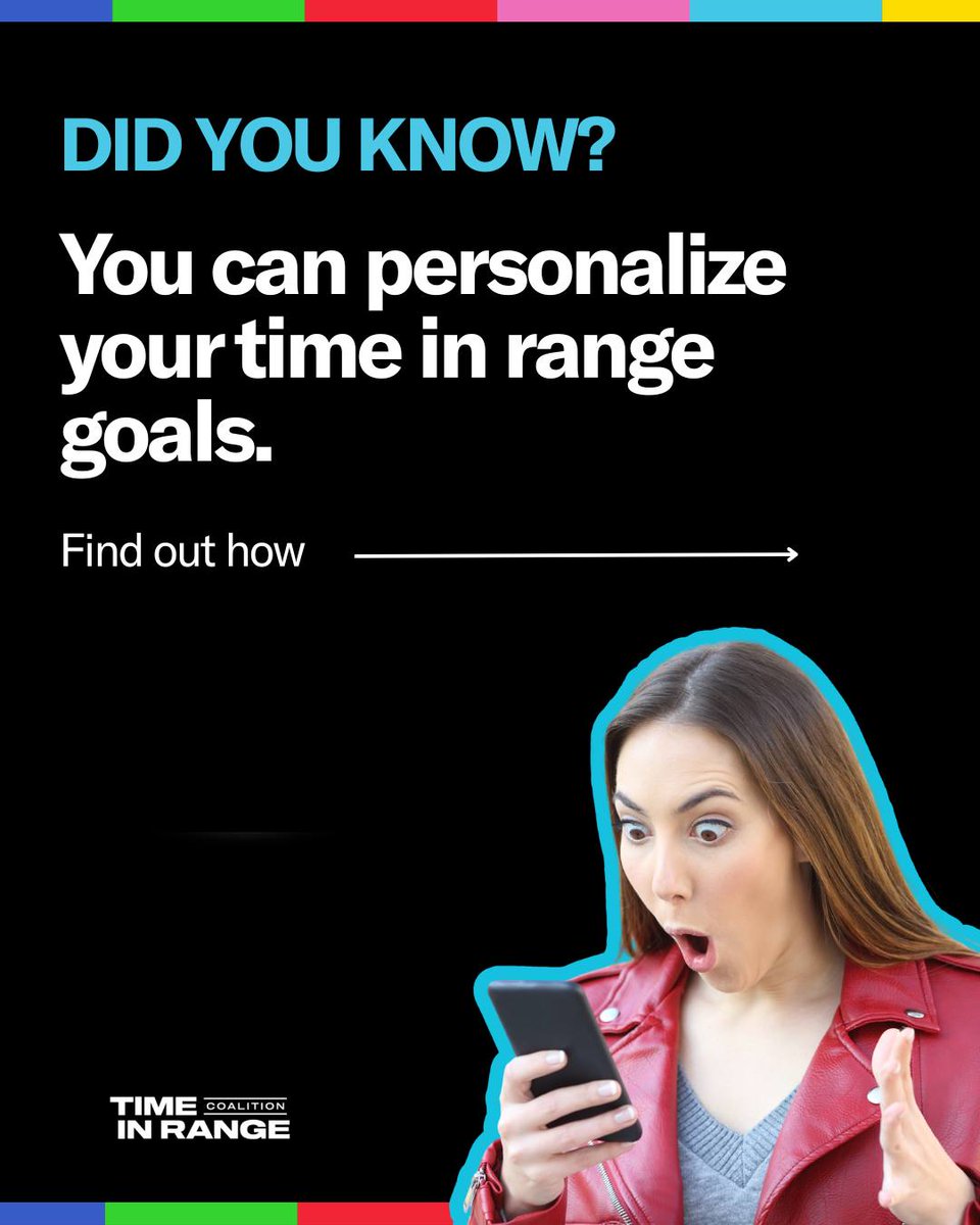 diaTribeNews's tweet photo. Time in range can be personalized to what works for you. No matter where you are in your diabetes journey, the metrics a CGM provides can help you reach your goals and THRIVE. 

Learn more at https://t.co/SqHm20hPCY. 

#TimeInRange #DiabetesNews #CGM T1D #T2D #LADA https://t.co/NVeGROzUDK