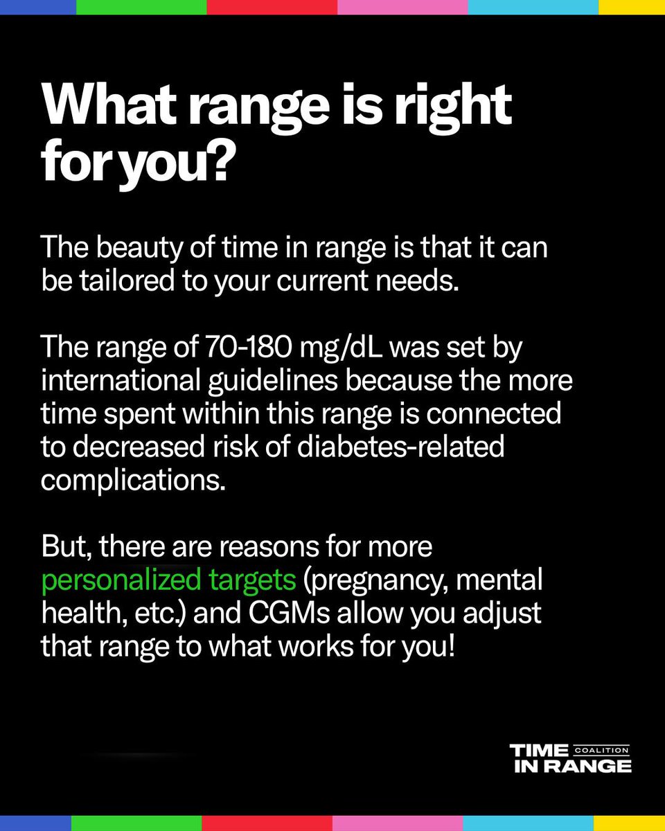 diaTribeNews's tweet photo. Time in range can be personalized to what works for you. No matter where you are in your diabetes journey, the metrics a CGM provides can help you reach your goals and THRIVE. 

Learn more at https://t.co/SqHm20hPCY. 

#TimeInRange #DiabetesNews #CGM T1D #T2D #LADA https://t.co/NVeGROzUDK