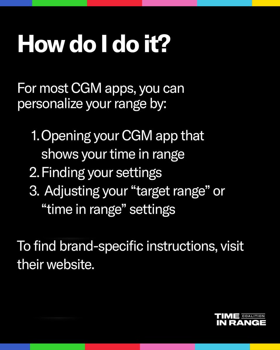 diaTribeNews's tweet photo. Time in range can be personalized to what works for you. No matter where you are in your diabetes journey, the metrics a CGM provides can help you reach your goals and THRIVE. 

Learn more at https://t.co/SqHm20hPCY. 

#TimeInRange #DiabetesNews #CGM T1D #T2D #LADA https://t.co/NVeGROzUDK