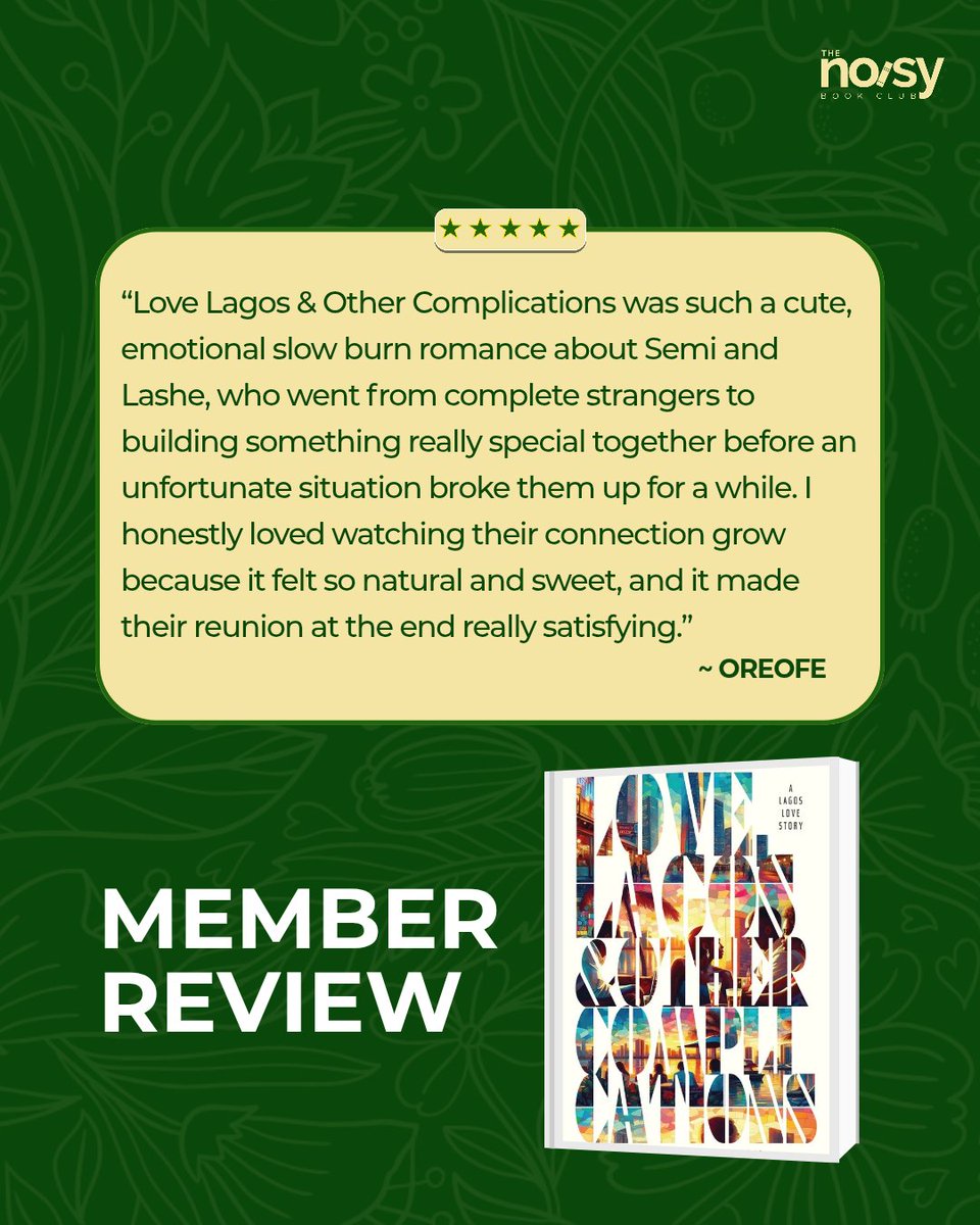Our February Book Club pick is officially a HIT! 📚✨

Here's what our members are saying about Love, Lagos, and Other Complications, by Zainab Uche Imam. 🧵