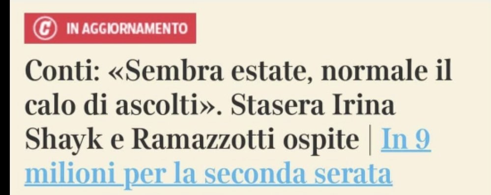 Ha ragione. Chi non esce il martedì e il mercoledì sera nel mese di  febbraio a prendersi un gelato? 

#Sanremo2026