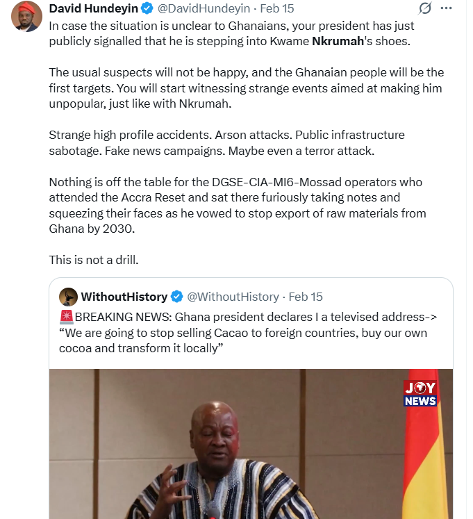 David Hundeyin (@davidhundeyin) on Twitter photo 