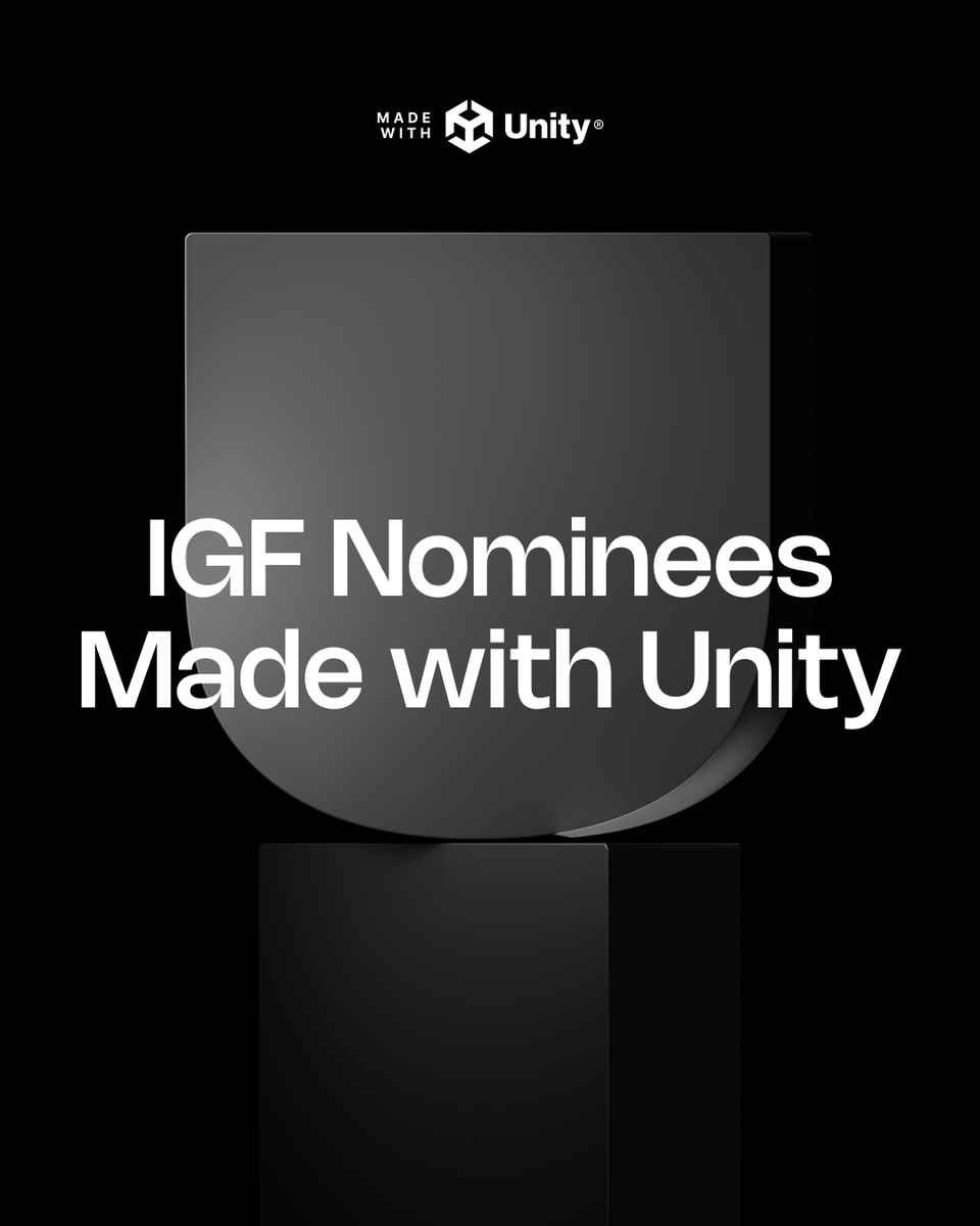 unitygames's tweet image. Unity powers the games you love 🏆

Congratulations to the 21 #MadeWithUnity games nominated for the 2026 IGF Awards!

Check them out below 👇