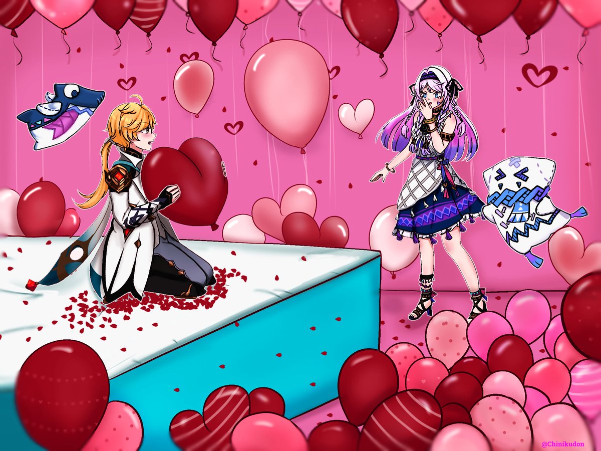 Another Aelali i comissionned from <a href="/Chinikudon/">Phi~ Commission full</a> this is so lovely i love it thank you a lot ><🩷💜💛#citlali #aether #aelali #GenshinImpact