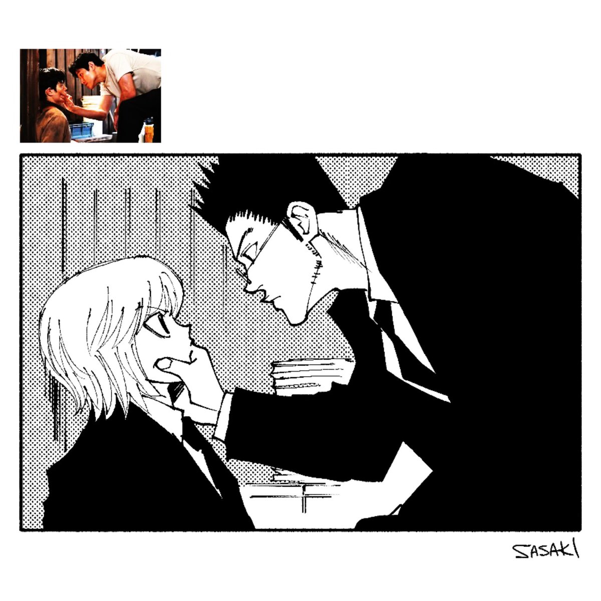 leorio &amp; kurapika

*idk what scene that screenshot is from, but this is leorio worrying about kurapika
#hxhfanart