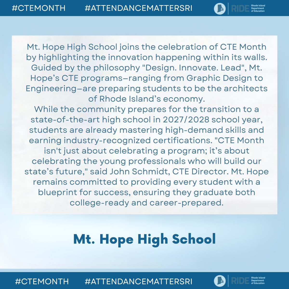 Rhode Island Department of Education (RIDE) tweet media