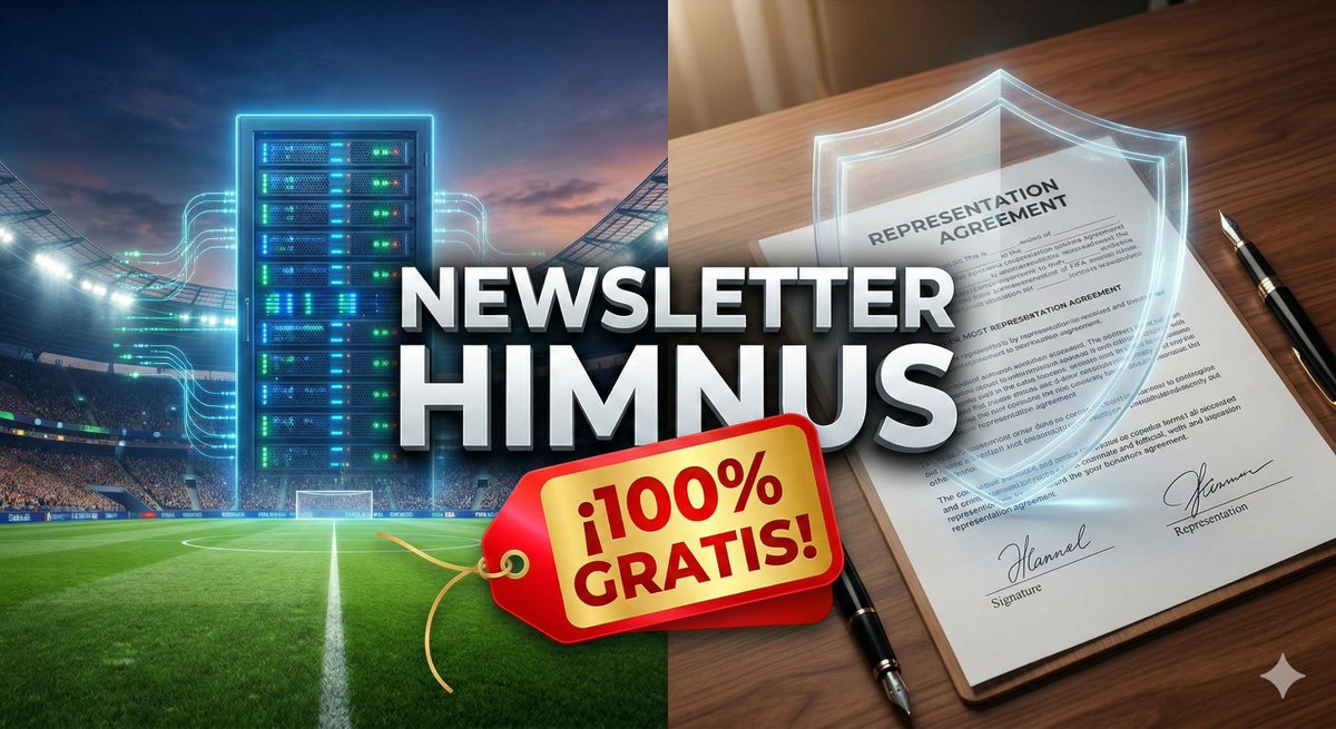 📩 Esta semana en nuestra NL analizamos:

❌ Por qué los clubes fallan al cobrar la formación en la Cámara de Compensación de FIFA.

🛡️ Las cláusulas obligatorias para que tu contrato de representación no sea nulo.

Apúntate GRATIS en himnus.com/newsletter