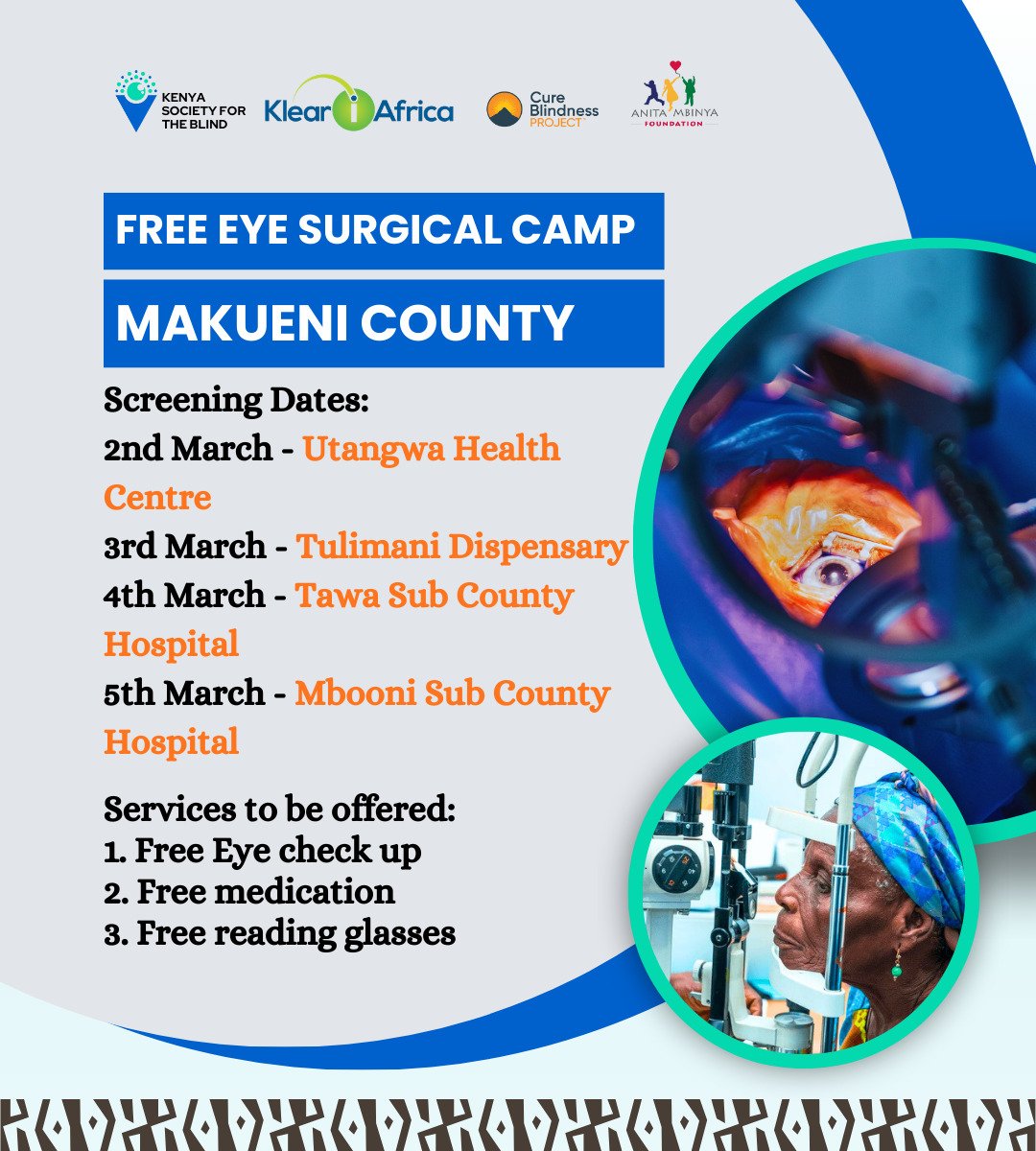 AFununu's tweet photo. Healthy eyes, stronger communities , courtesy of the First Lady,  Makueni County, @AnitaMutula -The EYES have it!
#JBMuturi, #Embu, #winnieandbabu, #Radianthorizon https://t.co/kOl75yYVSA