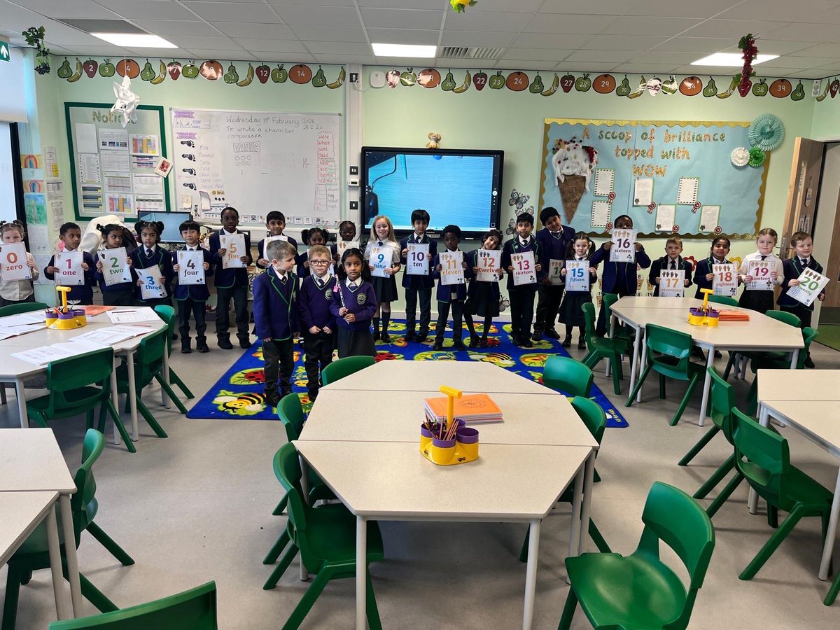 Year One this week have worked practically in maths. The children showed problem solving skills while counting in 10s and how to count forwards and backwards on a number line. #WeAreChapelHill #WeLoveMaths