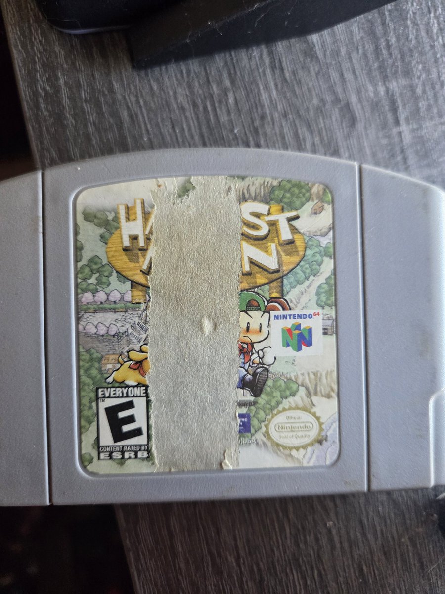 TiggerishE's tweet photo. @Natsume_Inc I still have a Harvest moon 64 cartridge. It was the first Harvest Moon I played, the first I loved. https://t.co/ZmH2DT8qtq