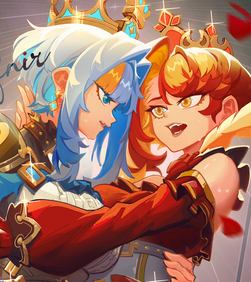 blckestella's tweet photo. Don't mind if I do 😉.Malaysian  here 😎. My OC, My beautiful Daughters ✨💛💙❤️yey https://t.co/5lpHBHBLwS
