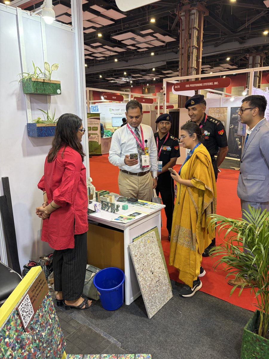 econsciousindia's tweet photo. Participating in @Municipalika at Bharat Mandapam. It’s been a great experience showcasing our recycled plastic innovations.
Honoured to receive encouragement from the Hon’ble Union Minister @mlkhattar truly motivating for our sustainability journey.
Sharing a glimpse of stall. https://t.co/0dDJg6uOnh