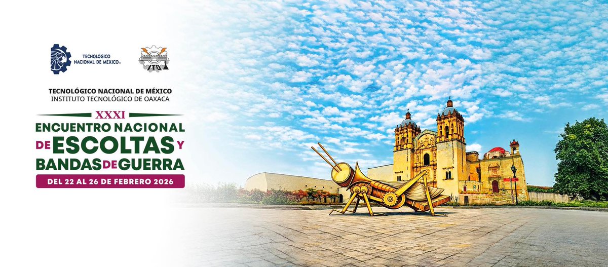 Sigue la transmisión #EnVivo de la Ceremonia de Clausura del XXXI Encuentro Nacional de Escoltas y Bandas de Guerra del TecNM, con sede en el #TecNM - Oaxaca.

Ver aquí 👉 youtube.com/live/IwuhIDxTv…

#OrgulloTecNM 
#ExcelenciaEnEducaciónTecnológica 
#TodosSomosTecNM