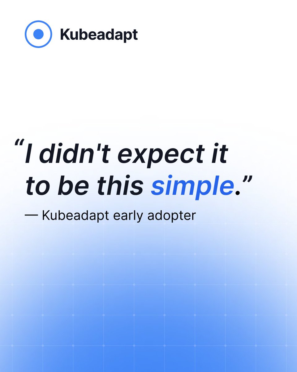 Kubeadapt tweet media