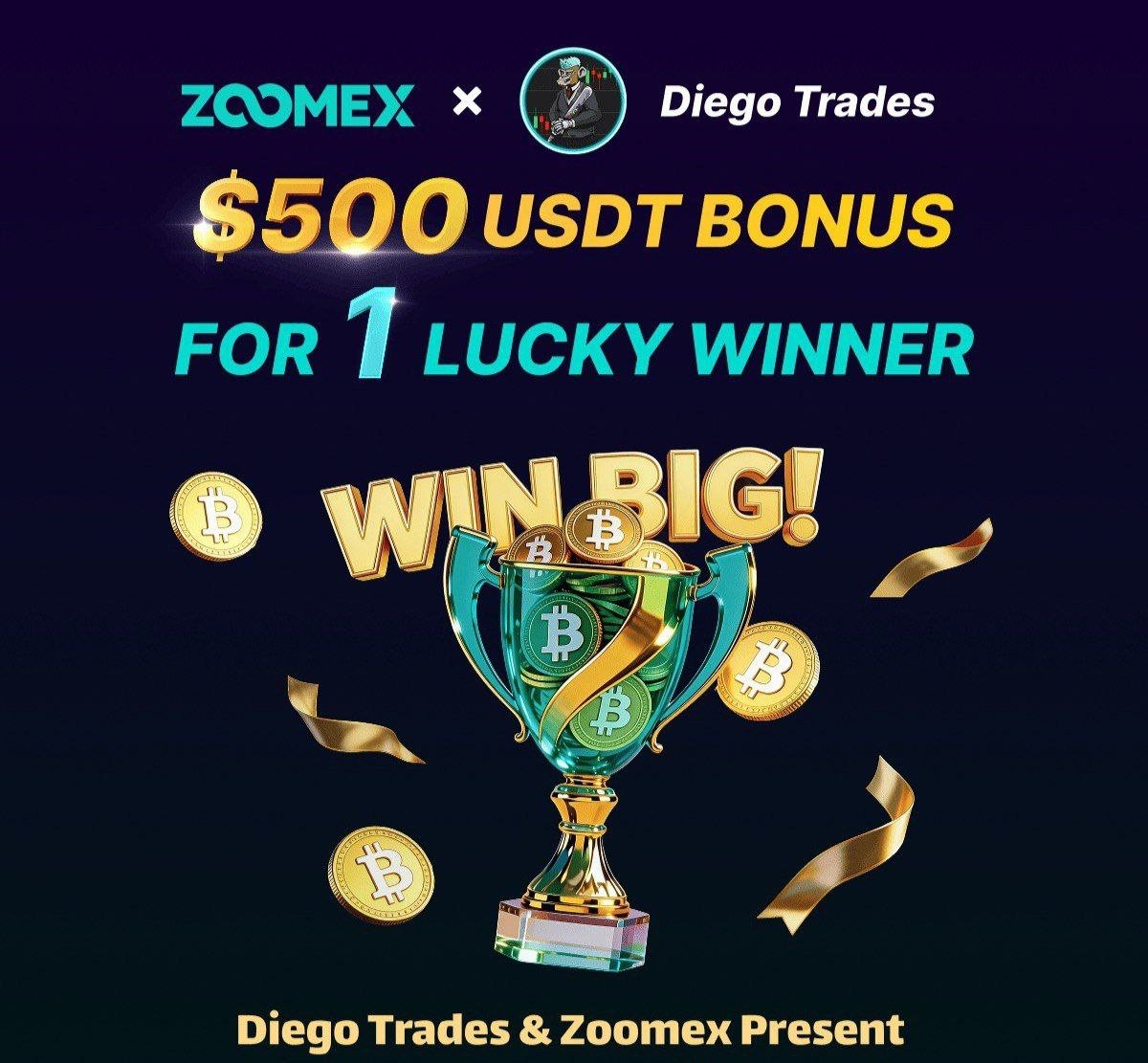 🍀500 USDT GIVEAWAY !   

You guys can win 500USDT by doing the simplest thing ever   

1. Like this tweet  
2. Retweet this tweet  
3. Click the link behind and join my free telegram  t.me/+bjRH-q5x0HcyY… 

THAT’S IT !   

I will pick the winner next week inside my telegram