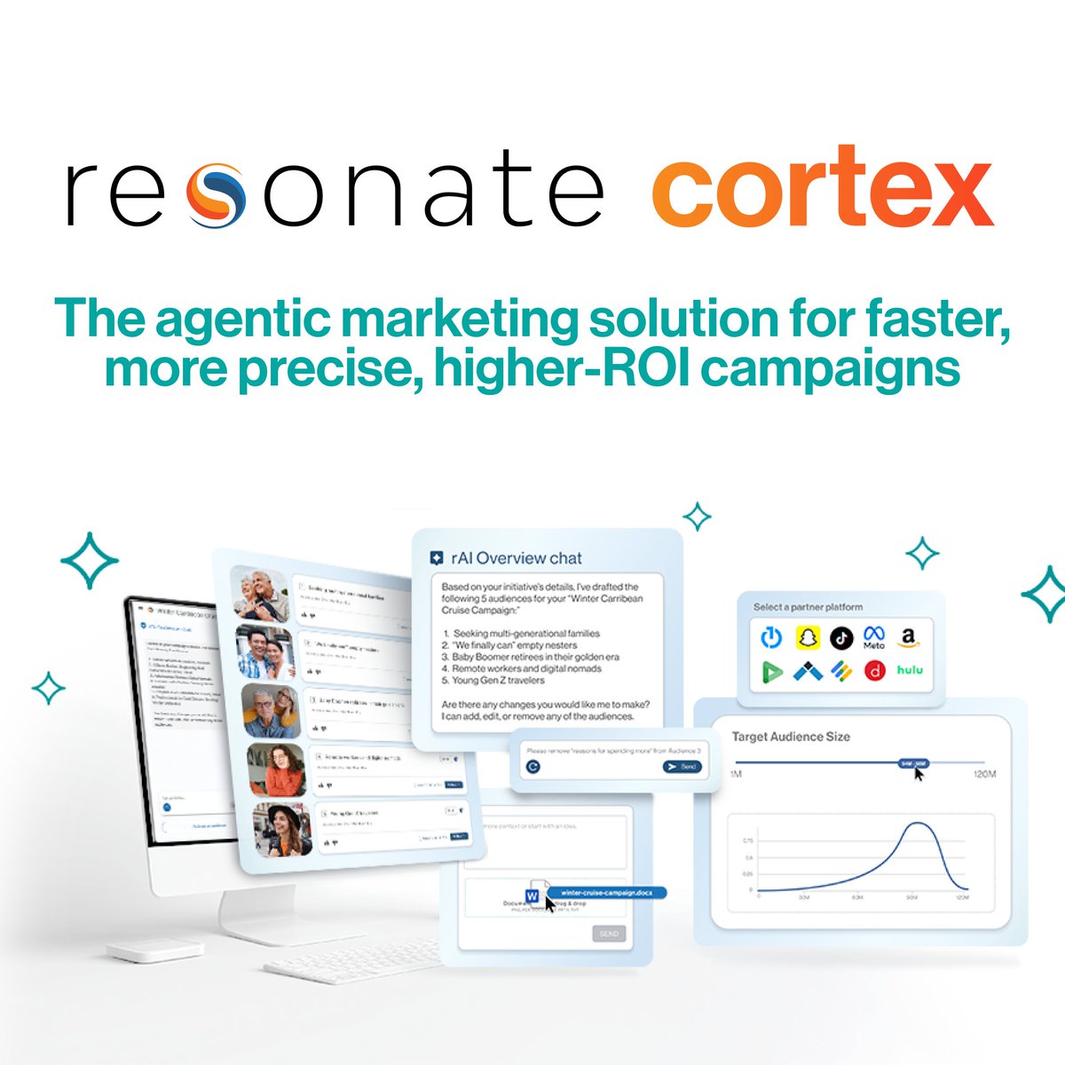 resonatetweets's tweet photo. 🧠🚀 Introducing Resonate Cortex 🚀🧠 

Cortex is the Agentic AI Marketing Solution powered by Resonate’s predictive consumer intelligence that can help you build better-targeted, higher-ROI campaigns faster.
 
See it in action: https://t.co/lJAd0iYuTM https://t.co/anuWszL2RA