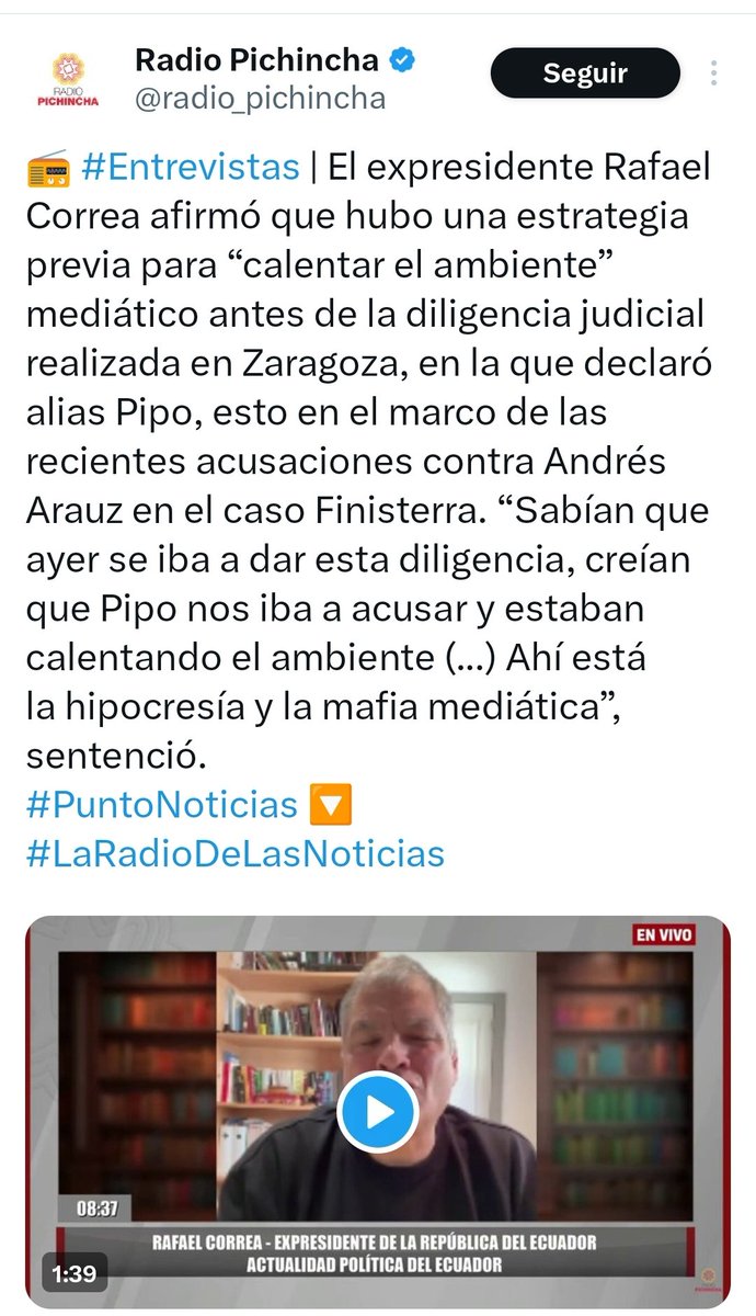 Estimados borregos miembros de la secta de prófugos del ácido fólico, no quiero amargarles su nueva narrativa, pero tiempito atrás el culpable del magnicidio de Fernando Villavicencio era Guillermo Lasso, dicho por sus mismo pastores y su máximo líder prófugo de la justicia, pero